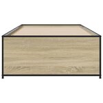 vidaXL Cadre de lit sans matelas chêne sonoma 90x200 cm