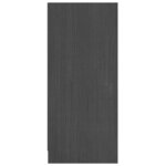 vidaXL Buffet Gris 70x33x76 cm Bois massif de pin
