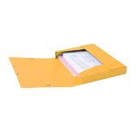 Boite De Classement Cartobox Dos 40mm Carte Lustrée - A4 - Jaune - X 10 - Exacompta