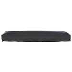 vidaXL Coussin Pallet pour Banc Noir 120x40x8 cm Tissu Oxford