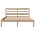 vidaXL Cadre de lit avec tête de lit 120x200 cm bois de pin massif