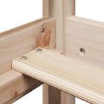 vidaXL Lit haut avec toit 90x190 cm bois de pin massif