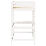 vidaXL Lit superposé sans matelas blanc 90x190 cm bois de pin massif