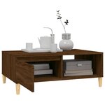vidaXL Table basse chêne marron 90x60x35 cm bois d'ingénierie