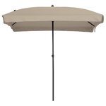 Madison Parasol Patmos Luxe Rectangulaire 210x140 cm Écru