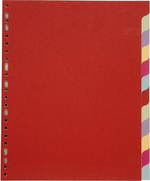 Jeu de 12 intercalaires format A4 MAXI Carte Recyclée 220g COUTAL