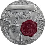 Pièce de monnaie en Argent 10 Cedis g 62.2 (2 oz) Millésime 2025 IMMORTAL GLORY