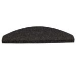 vidaXL Tapis d'escalier autocollants 15 Pièces 65x22 5x3 5 cm Anthracite