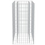 vidaXL Lit surélevé à gabion Acier galvanisé 90x50x100 cm