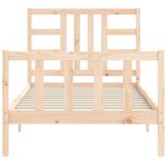 vidaXL Cadre de lit sans matelas 100x200 cm bois massif de pin