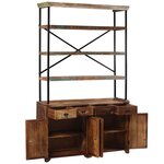 vidaXL Buffet avec étagères Bois de récupération massif 120x35x200 cm