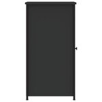 vidaXL Tables de chevet 2 Pièces noir 32x42x80 cm bois d’ingénierie