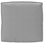 vidaXL Set de coussins de palette 2 pièces gris en tissu Oxford