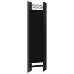 vidaXL Cloison de séparation 6 panneaux Noir 240x180 cm