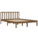 vidaXL Cadre de lit Marron miel Bois de pin massif 200x200 cm