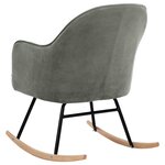 vidaXL Chaise à bascule Gris Velours