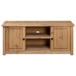 vidaXL Meuble TV 120x40x50 cm Bois de pin massif Gamme Panama