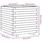 vidaXL Jardinière 50x50x49 5 cm bois massif de douglas
