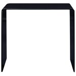 vidaXL Table basse Noir 50x50x45 cm Verre trempé