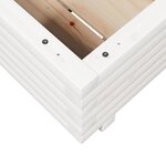 vidaXL Jardinière blanc 40x40x26 5 cm bois de pin massif
