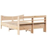 vidaXL Cadre de lit avec tête de lit 160x200 cm bois de pin massif