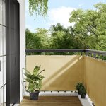 vidaXL Écran de balcon sable 90x400 cm 100  polyester oxford