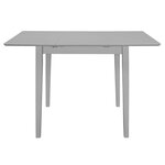 vidaXL Table à dîner extensible Gris (80-120) x 80 x 74 cm MDF