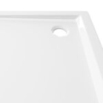 vidaXL Receveur de douche carré ABS Blanc 80x80 cm