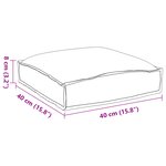 vidaXL Coussins de palette pour siège 4 Pièces Bleu Royal 40x40x8 cm Tissu Oxford