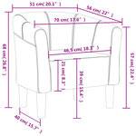 vidaXL Fauteuil cabriolet rouge bordeaux velours