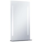 vidaXL Miroir mural à LED pour salle de bains avec étagère 60x100 cm