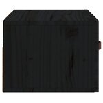 vidaXL Tables de chevet murales 2 Pièces Noir 40x29 5x22 cm