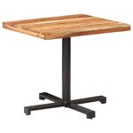 vidaXL Table de bistro Carrée 80x80x75 cm Bois d'acacia massif