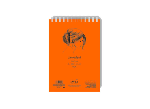 SM-LT Bloc Spirale - Mixed Media - A4 - 40 feuilles - 200 gsm