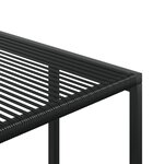 vidaXL Ensemble à manger de jardin 9 Pièces Noir Résine tressée