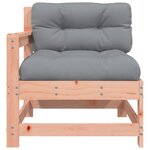 vidaXL Chaises de jardin avec coussins lot de 2 bois massif douglas
