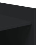 vidaXL Armoire à chaussures noir 52x37 5x100 cm bois d'ingénierie