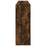 vidaXL Buffet avec lumières LED chêne fumé 181 5x37x100 cm
