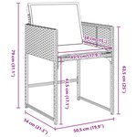 vidaXL Ensemble de salle à manger de jardin 5 pièces avec coussins beige rattan poly