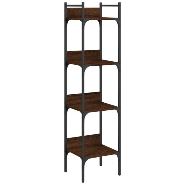 vidaXL Bibliothèque à 4 niveaux chêne 35x30x138 5 cm bois d'ingénierie