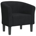 vidaXL Fauteuil cabriolet noir velours