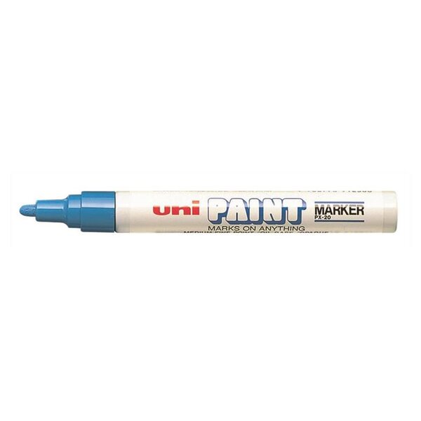 Marqueur Pte conique moyenne PAINT Marker PX20 2 2 - 2 8mm Bleu Clair UNI-PAINT