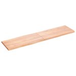 vidaXL Dessus de table bois massif traité bordure assortie