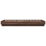 vidaXL Cadre de lit sans matelas chêne marron 100x200 cm