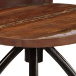 vidaXL Tabourets de bar lot de 2 bois de récupération massif