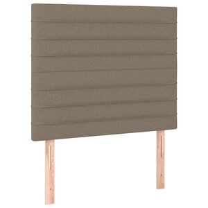 vidaXL Têtes de lit 2 Pièces Taupe 100x5x78/88 cm Tissu