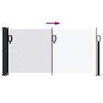 vidaXL Auvent latéral rétractable blanc 100x300 cm