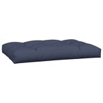 vidaXL Coussins palette lot de 5 tissu bleu marine