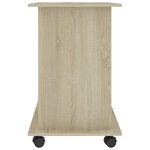 Bureau table poste de travail meuble d'ordinateur informatique étude d'ordinateur chêne sonoma 80 x 50 x 75 cm bois d'ingénierie brun 02_0023729