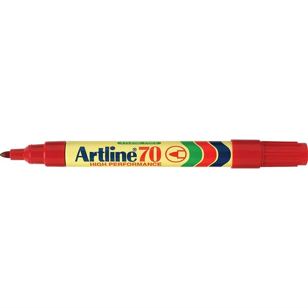 Marqueur '70' permanent indélébile pointe conique 1,5 mm rouge ARTLINE